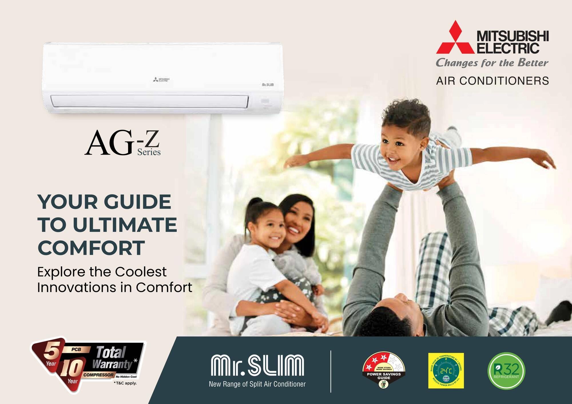 MITSUBISHI 1.6TON NON-INVERTER AIR CONDITIONERS 2STAR